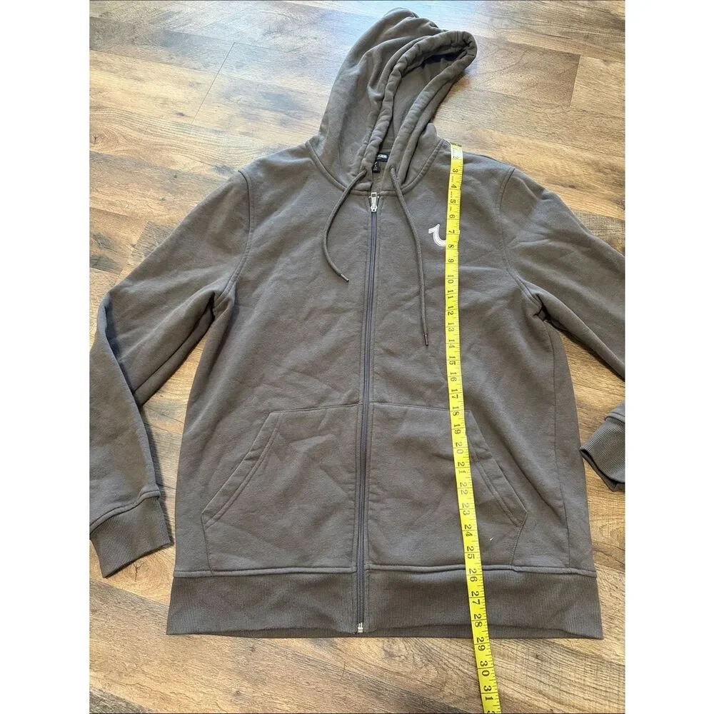 True religion zip up hoodie size large